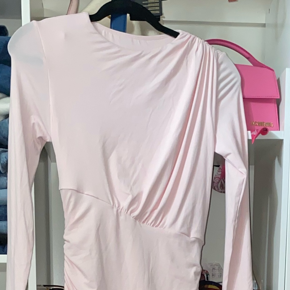 OGL Ruched Pink Dress - Picture 5 of 5